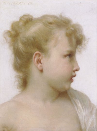 Testa di una Bambina da William Adolphe Bouguereau
